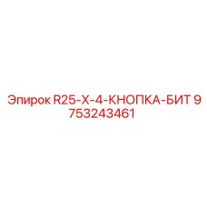 9753243461 R25-X-4-КНОПКА-БИТ Epiroc