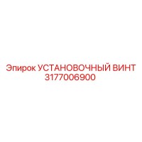 3177006900 УСТАНОВОЧНЫЙ ВИНТ Epiroc