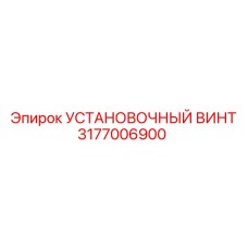 3177006900 УСТАНОВОЧНЫЙ ВИНТ Epiroc