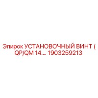 1903259213 УСТАНОВОЧНЫЙ ВИНТ (QP/QM 14.…) Epiroc