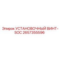 2657355596 УСТАНОВОЧНЫЙ ВИНТ-SOC Epiroc