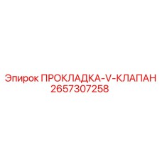 2657307258 ПРОКЛАДКА-V-КЛАПАН Epiroc