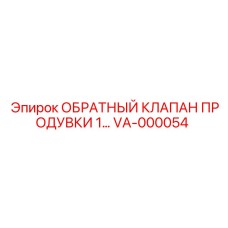 VA-000054 ОБРАТНЫЙ КЛАПАН ПРОДУВКИ 1 Epiroc