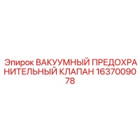 1637009078 ВАКУУМНЫЙ ПРЕДОХРАНИТЕЛЬНЫЙ КЛАПАН Epiroc