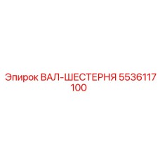 ВАЛ-ШЕСТЕРНЯ 5536117100 Эпирок (Epiroc)