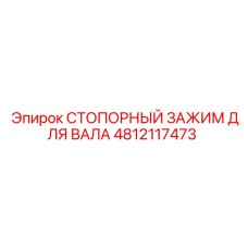 4812117473 СТОПОРНЫЙ ЗАЖИМ ДЛЯ ВАЛА Epiroc