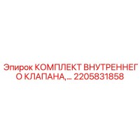 2205831858 КОМПЛЕКТ ВНУТРЕННЕГО КЛАПАНА Epiroc