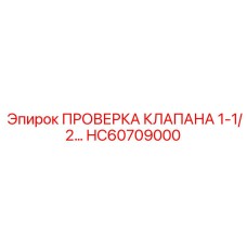 Изображение комплекта проверки клапана Epiroc HC60709000 диаметром 1-1/2 дюйма