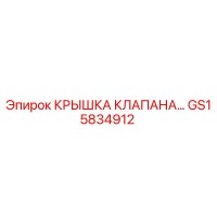 GS15834912 КРЫШКА КЛАПАНА Epiroc