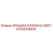 HC63028910 КРЫШКА КЛАПАНА GSKT Epiroc