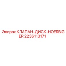 Фото дискового клапана Hoerbiger Epiroc 2236113171