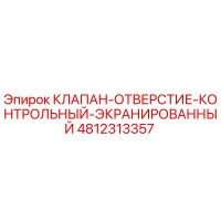 4812313357 КЛАПАН-ОТВЕРСТИЕ-КОНТРОЛЬНЫЙ-ЭКРАНИРОВАННЫЙ Epiroc