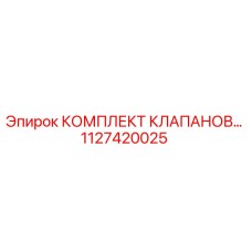 1127420025 КОМПЛЕКТ КЛАПАНОВ Epiroc