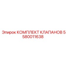 5580011638 КОМПЛЕКТ КЛАПАНОВ Epiroc