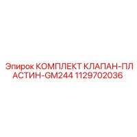 1129702036 КОМПЛЕКТ КЛАПАН-ПЛАСТИН-GM244 Epiroc