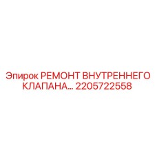 2205722558 РЕМОНТ ВНУТРЕННЕГО КЛАПАНА Epiroc