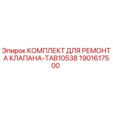 Фото комплекта для ремонта клапана TAB10538 от Epiroc