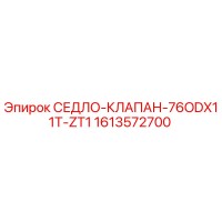 1613572700 СЕДЛО-КЛАПАН-76ODX11T-ZT1 Epiroc
