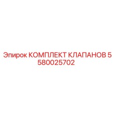 Изображение комплекта клапанов Epiroc 5580025702