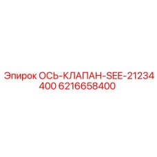 6216658400 ОСЬ-КЛАПАН-SEE-21234400 Epiroc