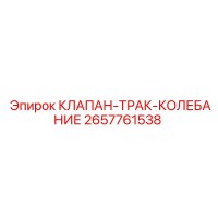2657761538 КЛАПАН-ТРАК-КОЛЕБАНИЕ Epiroc