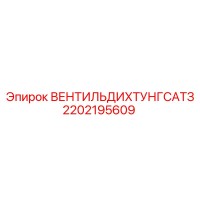 2202195609 ВЕНТИЛЬ ДИХТУНГ САТЗ Epiroc