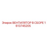 1613745205 ВЕНТИЛЯТОР В СБОРЕ Epiroc
