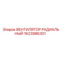 1623986301 ВЕНТИЛЯТОР РАДИАЛЬНЫЙ Epiroc