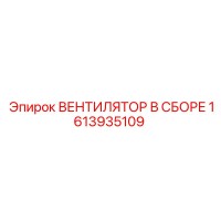 1613935109 ВЕНТИЛЯТОР В СБОРЕ Epiroc