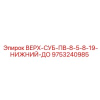 9753240985 ВЕРХ-СУБ-ПВ-8-5-8-19-НИЖНИЙ-ДО Epiroc