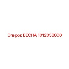 1012053800 ВЕСНА Epiroc