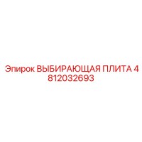 4812032693 ВЫБИРАЮЩАЯ ПЛИТА Epiroc