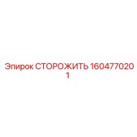 1604770201 СТОРОЖИТЬ Epiroc