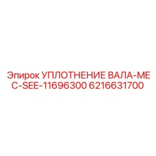 6216631700 УПЛОТНЕНИЕ ВАЛА-MEC-SEE-11696300 Epiroc