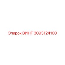 3093124100 ВИНТ Epiroc