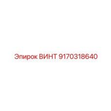 9170318640 ВИНТ Epiroc
