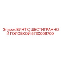 5730006700 ВИНТ С ШЕСТИГРАННОЙ ГОЛОВКОЙ Epiroc