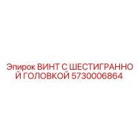 5730006864 ВИНТ С ШЕСТИГРАННОЙ ГОЛОВКОЙ Epiroc