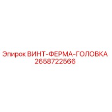 2658722566 ВИНТ-ФЕРМА-ГОЛОВКА Epiroc