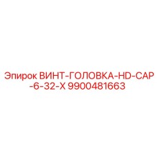 9900481663 ВИНТ-ГОЛОВКА-HD-CAP-6-32-X Epiroc