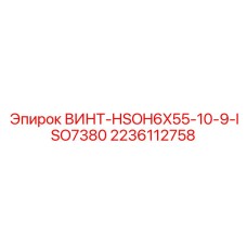 Винт высокопрочный Epiroc ВИНТ-HSOH6X55-10-9-ISO7380