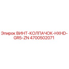 4700502071 ВИНТ-КОЛПАЧОК-HXHD-GR5-ZN Epiroc