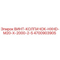 4700903905 ВИНТ-КОЛПАЧОК-HXHD-M20-X-2000-2-5 Epiroc