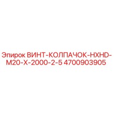 4700903905 ВИНТ-КОЛПАЧОК-HXHD-M20-X-2000-2-5 Epiroc