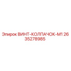 2635278985 ВИНТ-КОЛПАЧОК-M1 Epiroc