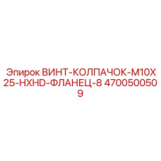 4700500509 ВИНТ-КОЛПАЧОК-M10X25-HXHD-ФЛАНЕЦ-8 Epiroc