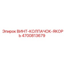 4700813679 ВИНТ-КОЛПАЧОК-ЯКОРЬ Epiroc