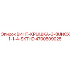 4700509025 ВИНТ-КРЫШКА-3-8UNCX1-1-4-SKTHD Epiroc