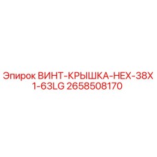 2658508170 ВИНТ-КРЫШКА-HEX-38X1-63LG Epiroc