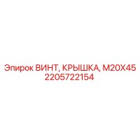 2205722154 ВИНТ КРЫШКА M20X45 Epiroc